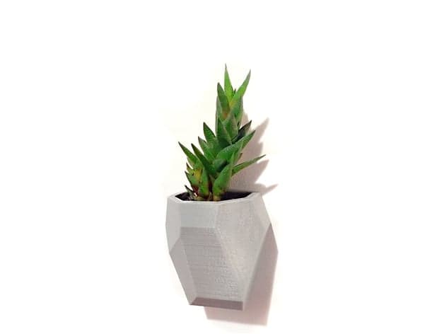 Faceted Wall Planter Set